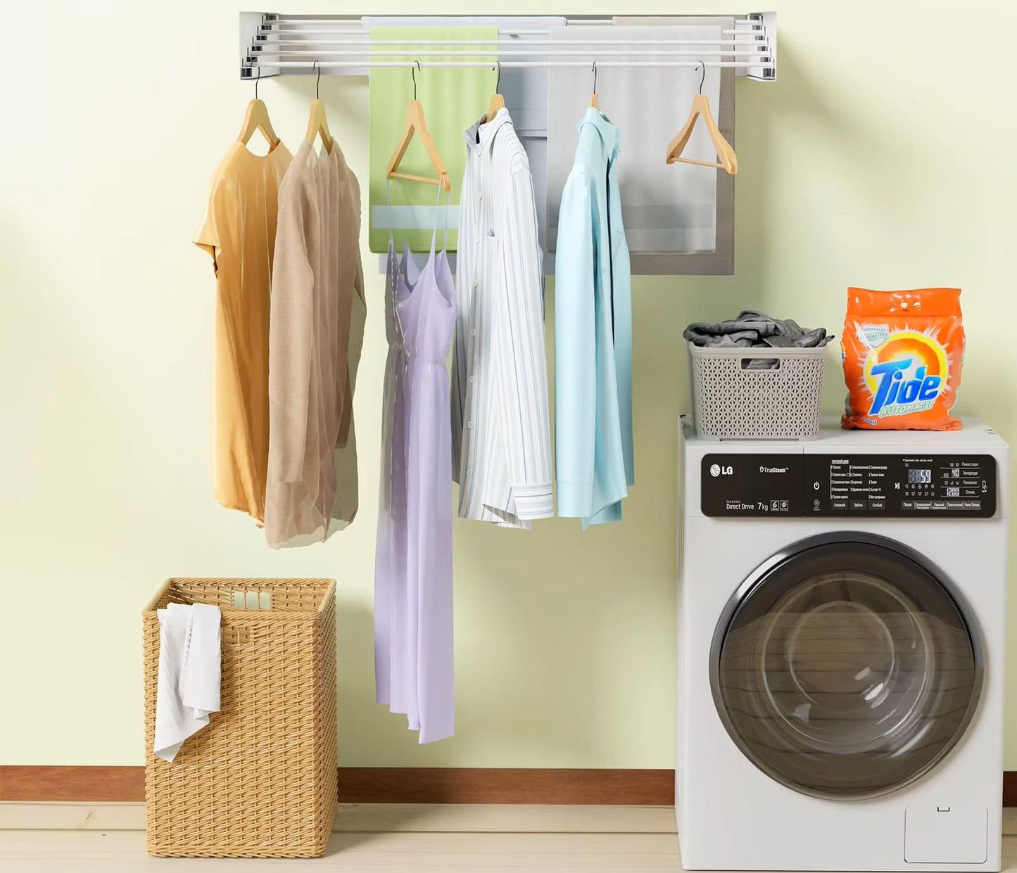 Étagère de Séchage Murale Pliable